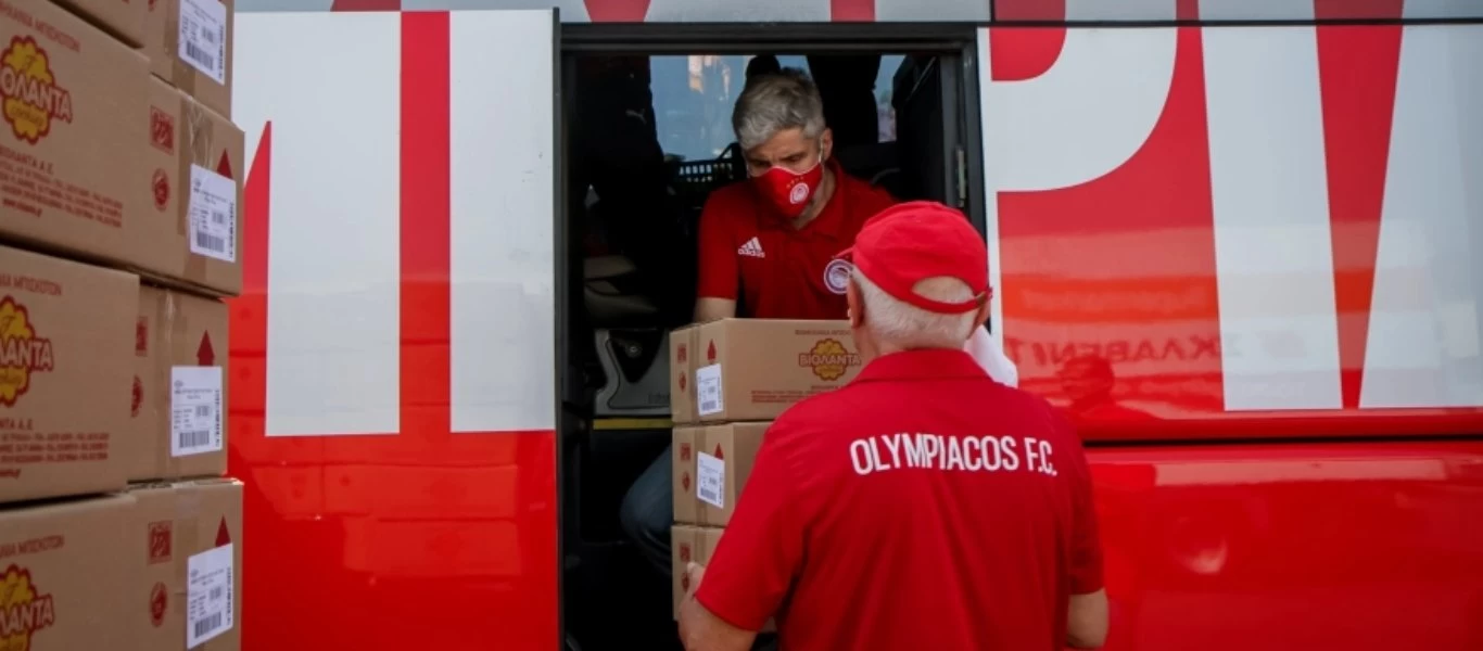 Στο πλευρό των πυρόπληκτων της Ηλείας η ΠΑΕ Ολυμπιακός - Έστειλε ανθρωπιστική βοήθεια